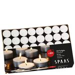 Spaas Tealights Box, Paraffin Wax, Aluminium Cup White, D 39 mm x H 22 mm