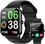 QONBINK Smart Watch, Smartwatches for Men Women, 1.85" HD Fitness Tracker (Answer/Make Calls), 120+ Sport Modes, Heart Rate/Sleep Monitor, IP68 Waterproof Fitness Watch, Smartwatch for Android iOS