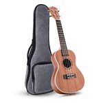 Ranch Left handed Concert Ukulele 23 inch Professional Wooden ukelele Instrument with Padded Gig Bag