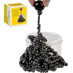 YZK Magnetic Putty, 500+ Weak Magnetic Beads Balls, Satisfying Magnet Balls Fidget Desk Toys for Office and Magnetic Beads Fidget for Adults, Mini Magnet Balls Toys for Men,Black Magnetic Stones 330g