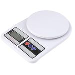 SELMEZ 10kg Electronic Weighing Scale Digital Weighing Machine Food Weight Machine Kitchen Scale for shop 10kg Weight Machine Industry Commercial weighing scale (10kg White)