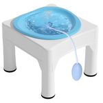 Portable Sitz Bath with Stool for Postpartum Care, Hemorrhoid Relief & Perineal Soak, with Flusher Hose, Bidet Function for Women, Men,Pregnant Women, Elderly, Easy Storage