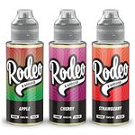 Rodeo Vape Liquid 3 x 100ml Apple + Cherry + Strawberry Vape Juice E Liquid 70/30 Ecig Juice Cigarette Liquid Sub Ohm Juice Flavoured E Juice E Cigarette E-Liquid Nicotine Free Vape Short Fill