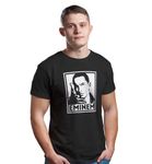 Roach Paper Goofkart Round Neck Half Sleeve Bio Washed Printed T-Shirt | Quirky Rapper T-Shirt - Rap GOD Black