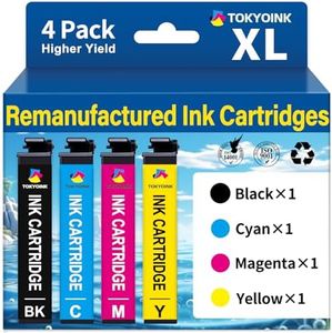 TOKYOINK 822XL Ink Cartridges Combo Pack Remanufactured Replacement for Epson 822 Ink Cartridge T822XL for Workforce Pro WF-3820 WF-3823 WF-4820 WF-4830 WF-4833 WF-4834 Printers Ink (4 Pack)