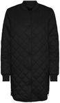 Vero Moda Women's Vmhayle Ss20 3/4 Jacket Noos Quilted, Black, L