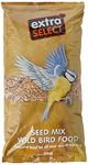 Extra Select Wild Bird Seed Mix with Black Sunflower Seeds, Wheat, Dari, Millet Seeds - Nutrient Rich Wild Bird Food for Small Birds - 2kg