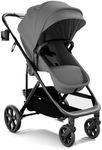 Mompush Wiz Pro 4-in-1 Baby Stroller with Bassinet Mode, Full-Size All-Terrain Premium Stroller from Newborn to Toddler, Snack Tray Included for Easy Feeding & Travel, Lay-Flat in Seconds