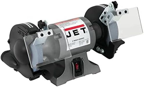 JET 6-Inch Bench Grinder, 3450 RPM, 1/4 HP, 115V 1Ph (Model JBG-6A)