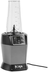 Ninja Blender with 2 Programmes: Mixing & Max Mixing, Pulse Function, 2x 700 ml Cups with Spout Lid, 1000 W, Dishwasher Safe, Mixer Smoothie Maker, Auto-iQ, Black BN495EU