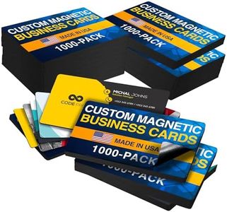 Magnet Me Up Customizable Business Card Magnets 3.5x2-1000 Pack Heavy-Duty 30 Mil Thick for Strong Hold- Personalized Magnet for Business, Networking, Advertising & Branding, Made in USA