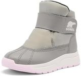 Sorel Youth Unisex Toddler Whitney III Strap Mid Waterproof Winter Boot, Dove/Pink Dawn, 7