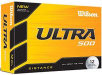 Wilson WGWR58800 Plastic Ultra 500 Golf Balls- White, 12 Pack (White)