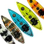 Cambridge Kayaks Zander Single Sit on Top kayak for Leisure and Fishing 13 Colour Choices