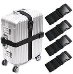 Darller 4 PCS 74" x 2" Luggage Stra