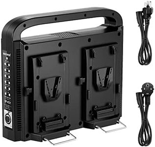 NEEWER BP-4CH Cargador de Batería de 4 Canales con Montaje en V y Salida de Alimentación XLR de 16,5 V CC, Sistema de Protección de Circuitos para Cámaras de Vídeo, Videocámaras, etc.