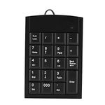 Richer-R USB Numeric Keypad,Portable Anti-slip Mini USB Wired Number Keyboard Number Pad for Laptop, Desktop Computers, etc