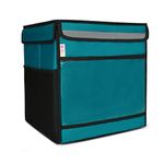 HOT DELIVERY BAGS Pizza Bag for Delivery, Thermal Insulated Pizza and Food Delivery Bag,15X15X16 inch Pizza Warmer Bag, Holds 8X12" Pizza Boxes, Hot Pizza Carrier Insulated Bags (Sea Green)