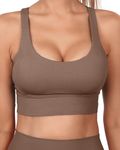 Grace Form Sports Bra for Women, Strappy Padded Medium Support Yoga Bra Workout Bra for Women