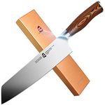 TUO Kiritsuke Knife Chef Knife Japanese 8.5 inches Vegetable Cleaver German High Carbon Stainless Steel Kitchen Knife with Ergonomic Pakkawood Handle-Fiery Phoenix Series