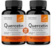 Sandhu's Quercetin 1000mg Per Serving 120 Count(Pack of 2) Vegetarian Capsules Bioflavonoids Supports Immune Health & Cardiovascular Health, Respiratory Health