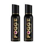 Fogg Fresh Fougere Premium No Gas Deodorant for Men, Long-Lasting Perfume Body Spray, 2 x 120ml (Pack Of 2)