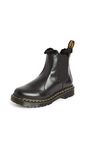 Dr. Martens Women's 2976 Leonore Chelsea Boot, Dark Grey Atlas, 7