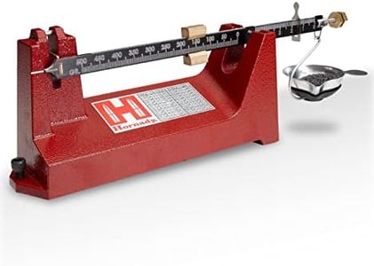 Hornady Lock-N-Load Beam Scale - Analog Powder Scale for Reloading Tasks - 0 to 500 Grain Precise Measurement Range, Accurate to 0.1 Grain - Easy to Read, Laser Etched Scale - Item 050109