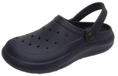 BIG KRAZI KRX Men's Comfortable Casual Clogs | Sandals With Adjustable Back Strap (Navy, 8)