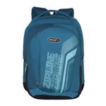 Zipline Casual Backpack For men |38L Water Resistant school College Bag For boys & girls|Stylish,Lightweight,Durable|Bag For Women's School,College(Teal Blue)