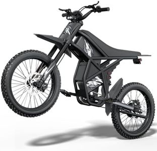 Upgraded GT73 Electric Bike for Adults Teens 2400W, 36AH Dual Battery Electric Motorcycle Max 37 MPH, 85 Mile Long Range Ebike with 25" Dirt Tires E Dirtbike