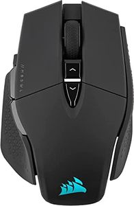 CORSAIR M65 RGB ULTRA WIRELESS, Tunable FPS Wireless Gaming Mouse (Sub-1ms SLIPSTREAM WIRELESS Technology, MARKSMAN 26,000 DPI Optical Sensor, Up to 120 hours of Battery Life) Black