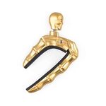 YUEKO Guitar Capo Skull Knob Design Universal 4 5 6 12 Strings Instrument Capos for Electric Classical Acoustic Guitar Bass Ukulele Mandolin Banjo and More (Golden)