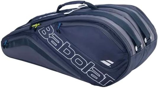Babolat - Sac de Tennis Evo Court L - Housse de Sport - Transport jusqu'à 6 Raquettes - 2 Compartiments Principaux et 4 Poches Accessoires - 2 Poignée et 2 Bretelles Sac à Dos - Marque Française