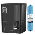 Noir Aqua 2090 Copper RO Water Purifier Filter 8 Stage, 10 Ltrs | RO + UV + UF + TDS Control + Pre Filter & Accessories, Premium Water Purifier For Home and office, (Black+B12 Alkaline)