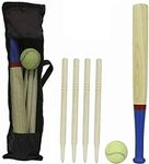 DIVCHI 6 Piece Wooden Rounders Set 