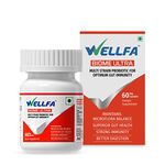 Wellfa Biome Ultra | Multi-strain Probiotic | 5 billion CFU of 3 Probiotic Strains | Healthy Gut | Stronger Immunity | Better Digestion | 60 Veg Capsules