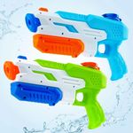2 Pack Powerful Water Gun Kids 3-15 & Adults,Big 13inch,Water Gun Pistol Long Distance Range 35FT, Large Capacity, Water Blaster Sprinklers Squirter Summer Pool Outdoor Water Toy