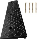 bimiti 2" Rise Portable Rubber Kerb Ramp, 5cm Height Threshold Curb Ramp, Slip-Resistant Shed Ramps for Sidewalk Driveway Motor Loading Dock Car Bike Truck Wheelchair, 100×25×5cm Black