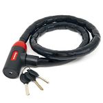 RADIKAL RK520 Piton Cable Lock Anti Theft Motorcycle, Armored Articulated Steel Cable, 120cm/3,9ft, Flexible, Security Lock, Universal Antitheft Python Chain for Motorcycle, Scooter, Electric Bicycle