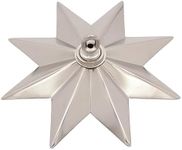 RCH Hardware CN-BR11H-218 Brass Star Ceiling Canopy, 8.6 Inch, Satin Nickel