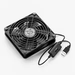 ELUTENG 120mm Fan with 3 Speed 5V USB Powered 120mm Case Fan 1500PRM Gaming PC Fan Portable Cooling Fan Suitable for Tablet TV Receiver Router DVR Play Station Xbox Computer and More