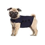 KELIVOL Anxiety Coat for Dog, Anxiety Relief Jacket, Calming Light Weight Wrap Vest, Used to Keep Comfort for Dogs afraid of Fireworks/Thunder Storm (S,Navy Blue)