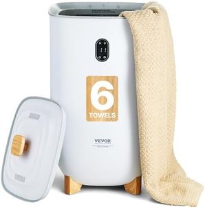 VEVOR Towel Warmers for Bathroom, 35 L Towel Warmer Bucket，Towel Dryer with Auto Shut Off for Spa Fits up to 6 Oversized Towels, Blankets, Clothes, Bathrobes, PJ's and More