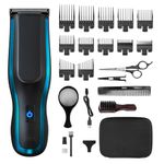 Clipper Kit Self Clip 360 - Self Hair Clipping, Cordless, Black, 10 Attachment Combs, USB Charging, Long Life Battery, Self Grooming, DIY, Rinseable Blades, Easy Grip, Lightweight