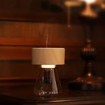 LOXIM Twilight Aromatherapy Diffuser - Nebulizing Technology for Essential Oils, Full Spectrum Oil Adaptability, Optional LED Light, Waterless, Wireless, Battery Operated (Woodgrain)