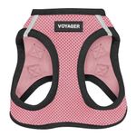 Best Pet Supplies Voyager All Weather No Pull Step-in Mesh Dog Harness with Padded Vest, Best Pet Supplies, Medium, Pink Base