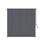 Voticky Exterior Outdoor Cordless Roller Shade Patio Sun Blind Roll Up Shade 8'X8' Gray