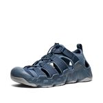 KEEN Men's Hyperport H2 Closed Toe Breathable Easy On Comfortable Hiking and Water Sandals, Vintage Indigo/Naval Academy, 11