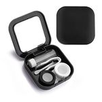 Sibba Contact Lens Cases with Mirror, Contact Lens Holder Mini Box Container, Portable Contact Lens Soaking Case with L and R Caps for Travel